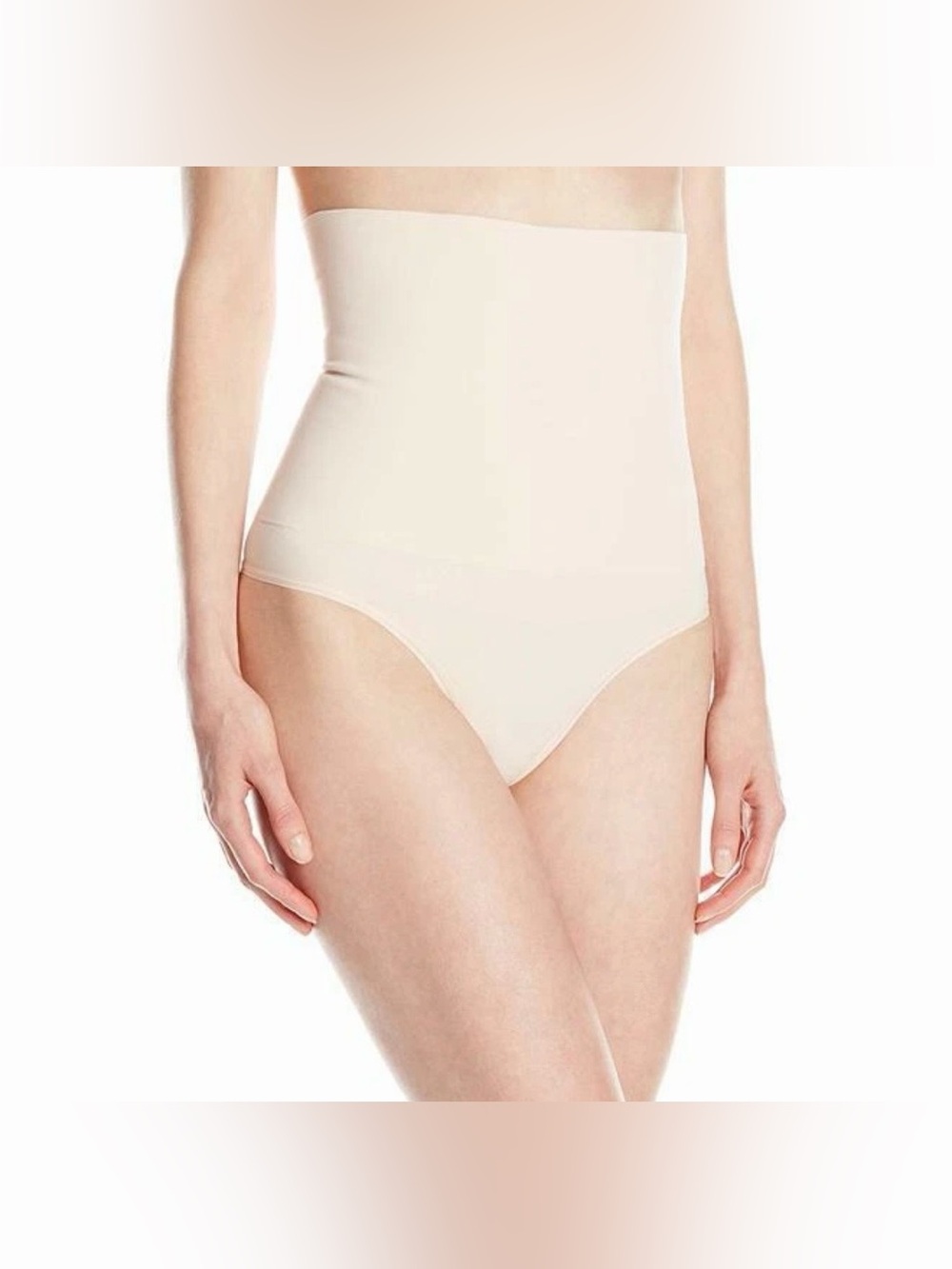 Yummie by Heather Thomson High-Waist Shaper Thong in Nude M/L